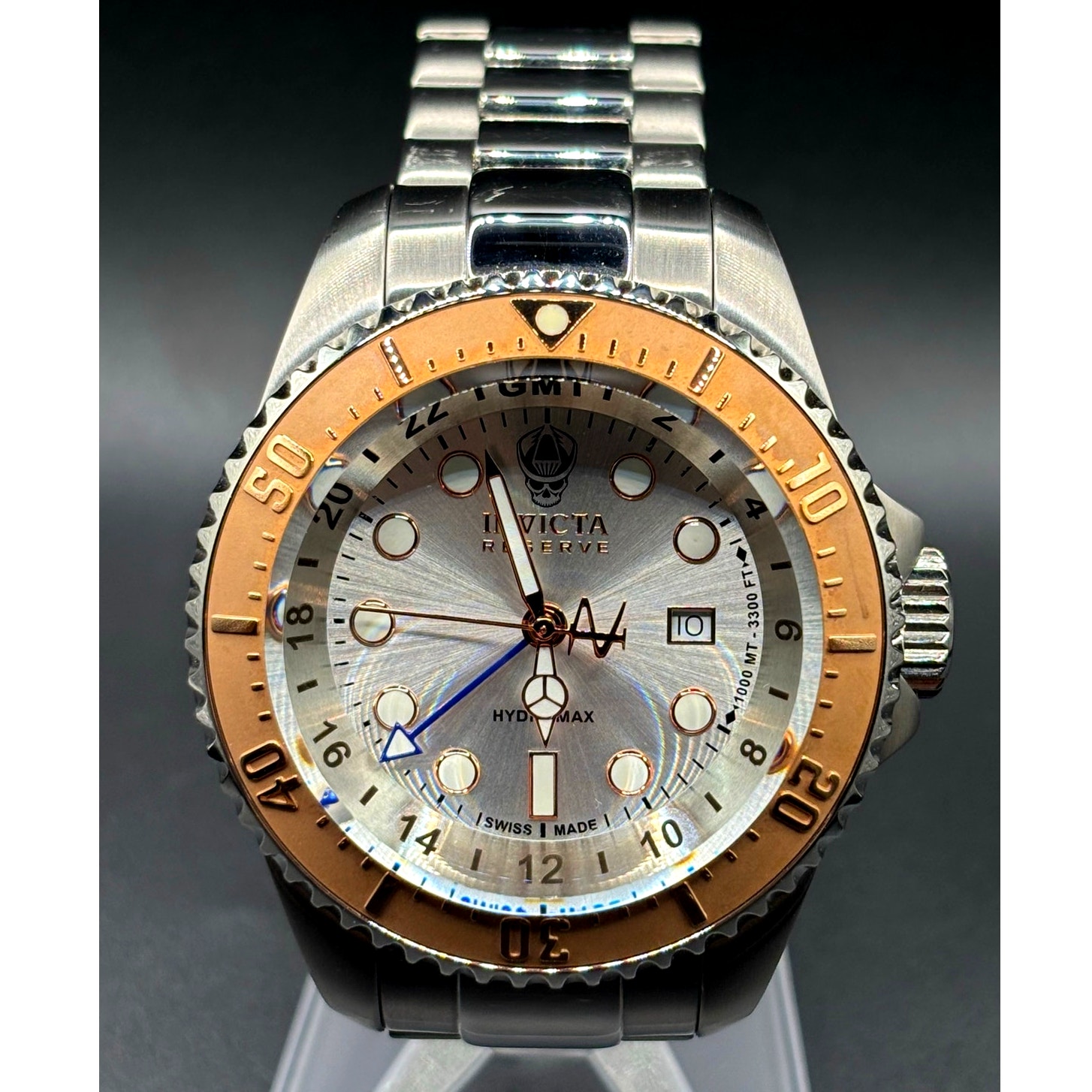 Invicta Reserve Hydromax Gmt 16964 Swiss Made 52mm Diver Men's Watch